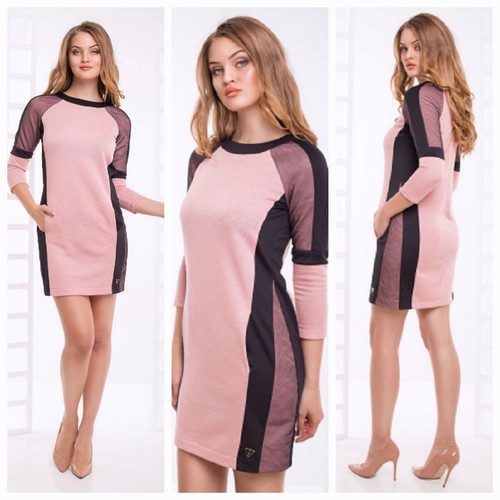 SPARKLY PINK DESIGNER FASHION WOMEN DRESS - 第 1/7 張圖片
