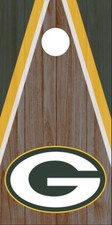 Green Bay Packers 2PCS Cornhole Board Wraps Decals Vinyl Sticker
