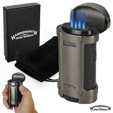 Hammersmith The Tank Quad-Flame Torch Lighter- Gunmetal