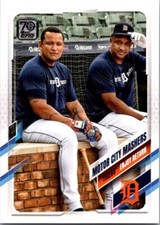 2021 Topps #152 Motor City Mashers (Miguel Cabrera / Jonathan Schoop)