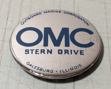 Genuine OMC Sterndrive Chrome Round Emblem 2....
