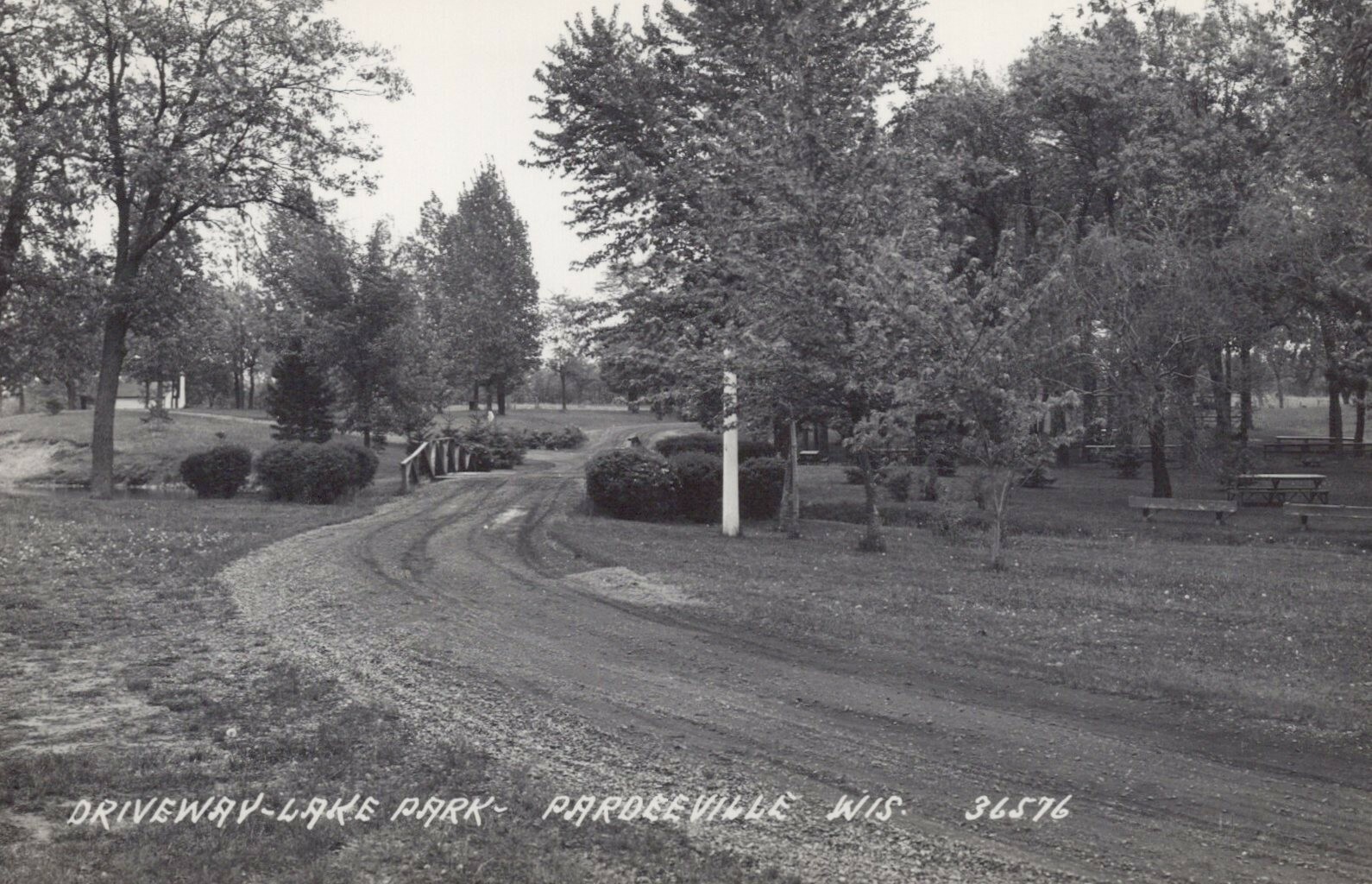 Driveway Lake Park Pardeeville, Wisconsin unposted RPPC eBay