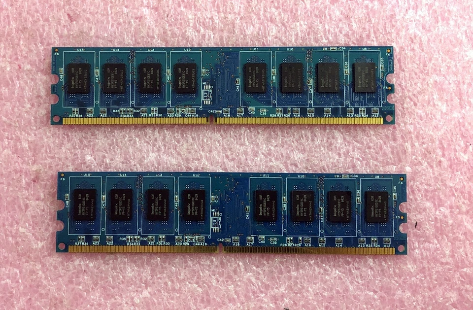 2 X 2GB RAMAXEL PC2-5300 DDR2-667 NON-ECC MEMORY RML1320HC48D8F-667 - 4GB TOTAL - Image 2 of 2