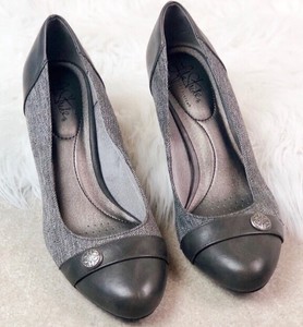 lifestride gray pumps