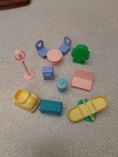 Teddys Wonderland Playset Lot VTG Miniature Toy Teddy Bear House Accessories