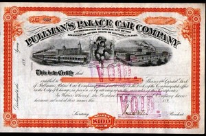 U S Grant's Top Assistant c1892 - Col Horace Porter signs Stock Certificate