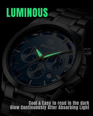 Heren Horloge SAPPHERO Multifunctionele Chronograaf Horloges voor Mannen met Siliconen Band 3ATM Waterdichte Analoge Quartz Beweging Mode Business Sport Ontwerp Beste Geschenken voor Mannen