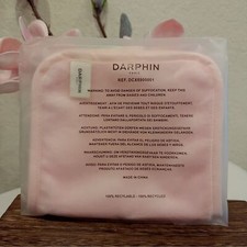 2 Pieces x Darphin Pink Soft Makeup Remover Eraser Cleansing Cloth New in Bag