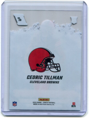 2023 Panini Zenith Cedric Tillman Rookie Wave Case Hit SSP