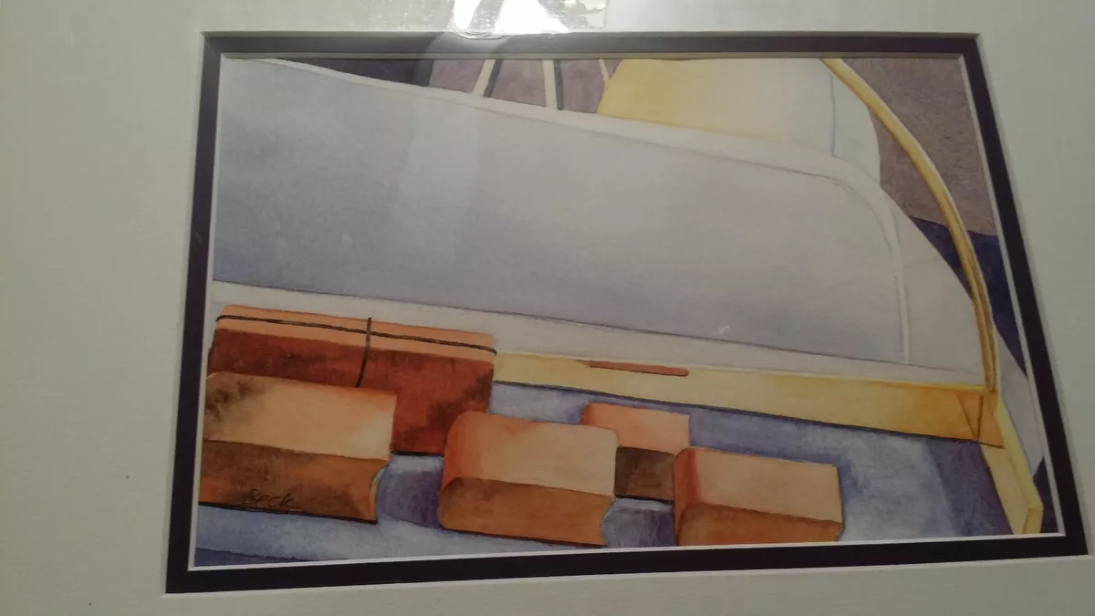 Mystery Package" By Chris Beck Matted Original Watercolor | eBay