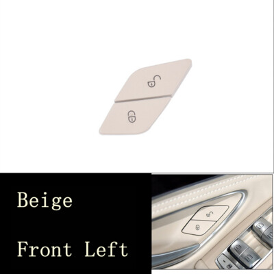 Beige Front Left Door Lock Switch Button Cover for Benz 2015-2021 W253 GLC-class