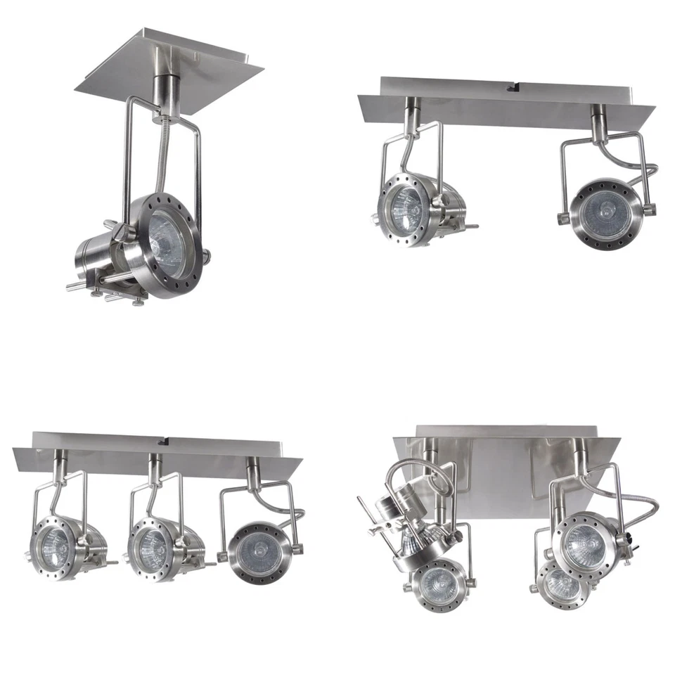 KANLUX Wandleuchte Deckenleuchte Lampe Aufbauspot Spot Strahler Decke GU10 matt chrom