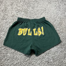Vintage USF Bulls Soffe Shorts Made In USA Green Gold College NCAA