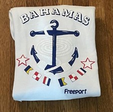 Vintage 80s Freeport Bahamas 1980s Travel Tourism Crewneck Sweatshirt XL