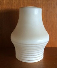 Vintage 1960s White Frosted Etched Glass Lampshade, Ceiling / Wall Light