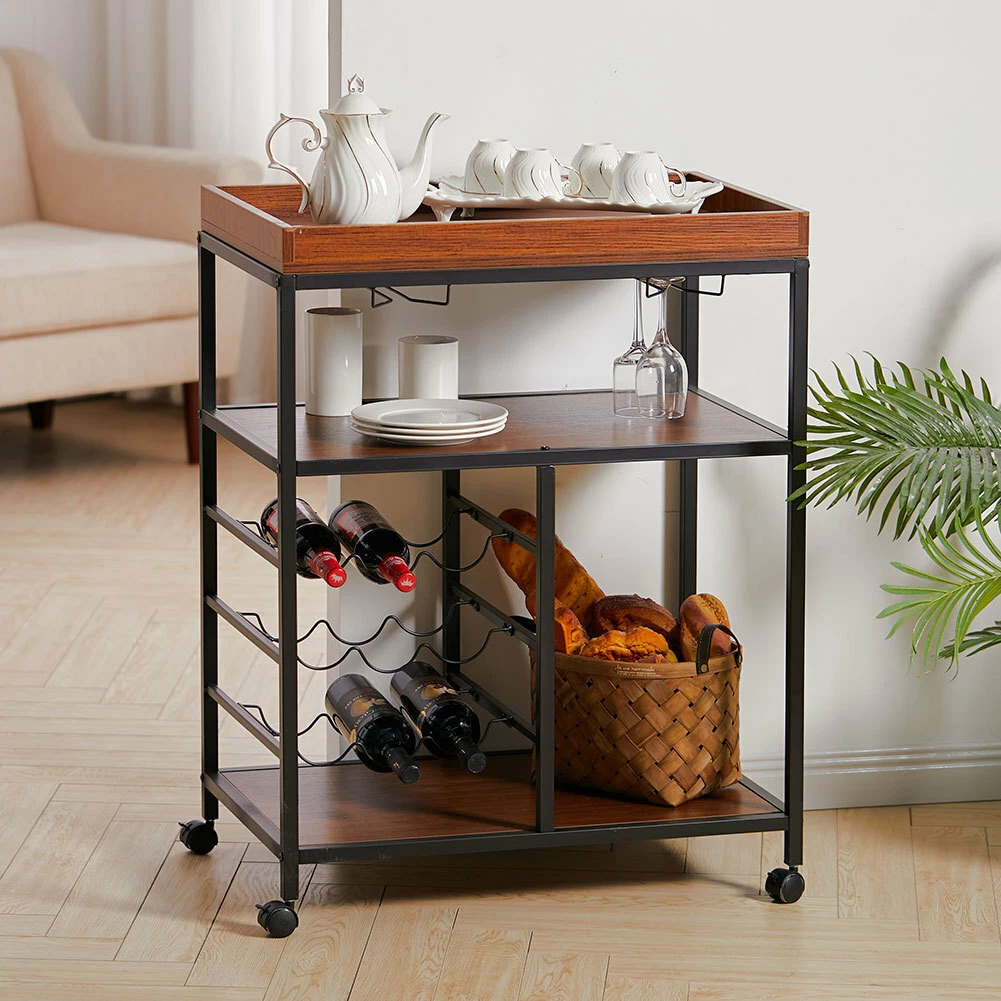 Coffee table wine storage outlet