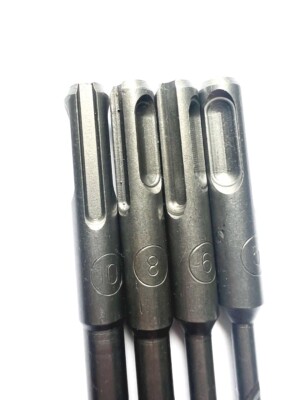 11 cm Drill Bit Double SDS Plus Bit Slot Masonry Hammer Head Tool 5, 6, 8, 10 mm