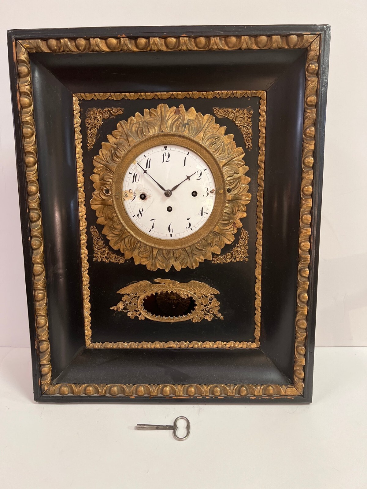 Antique Austrian Wall Clock Rahmenuhr Biedermeier 1840s eBay