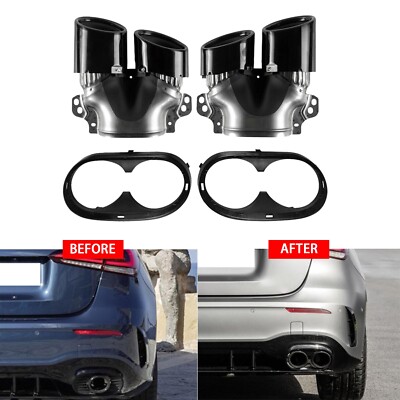 Exhaust Tip Compatible With Mercedes Benz W177 A35 C118 CLA35 X247
