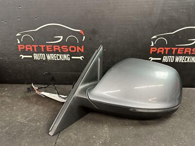 09-14 AUDI Q5 POWER DRIVER LEFT SIDE VIEW DOOR MIRROR GRAY LX7R ID 8R1857409L