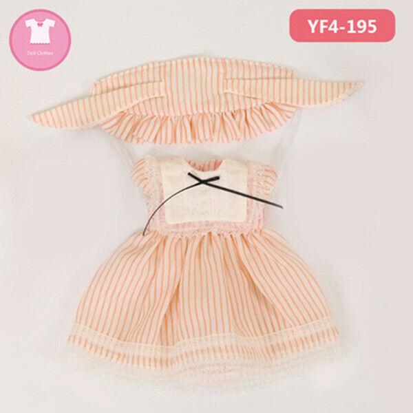 Nuovo vestito vestiti parrucca capelli scarpe per 1 4 BJD bambola RL Holiday Pony A