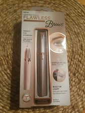 Electric Brows Razor Face Eyebrow Trimmer Facial Hair Removal 18K Gold Plated~~