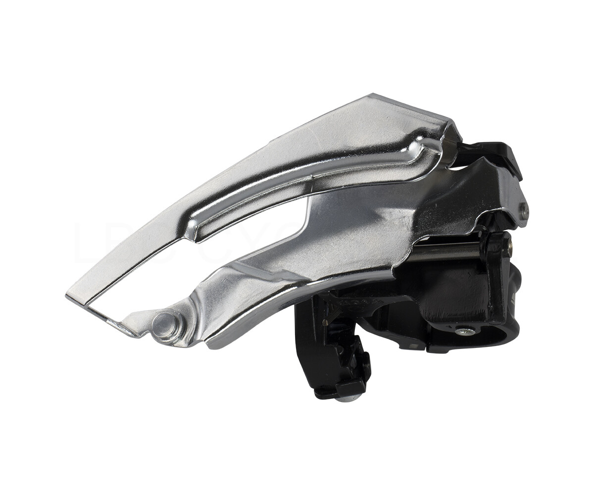 Dérailleur Avant Double SunRace 462 – 28,6 Mm – Tirage Bas – 8 Vitesses – Argent – Occasion