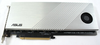 ASUS Hyper M.2 X16 Gen 4 PCIE 4.0/3.0 x4 NVME RAID Expansion Card