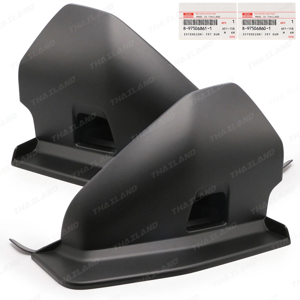 Fits Isuzu MU-X Mux 2WD 4WD 2021 22 Lh+Rh Extension Front Bumper Mud Guards - Image 4 of 4