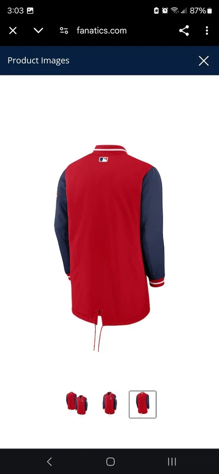 Los Angeles Angels Nike 22 Authentic Collection Mens Dugout Jacket 🔥  - Image 3 of 4