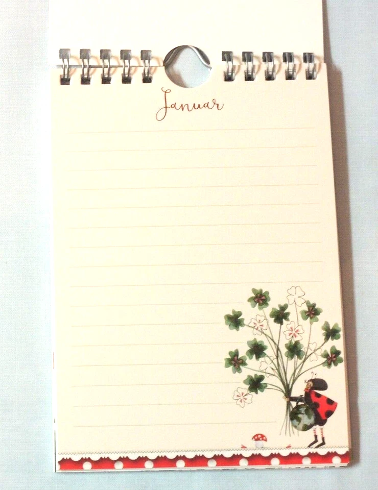 1x Geburtstagkalender Silke Leffler Geburtstag Kalender 11,5 x 16,5 cm liniert - Bild 3 von 4