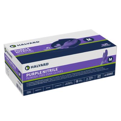 Halyard Purple Nitrile Exam Gloves Powder Free | eBay