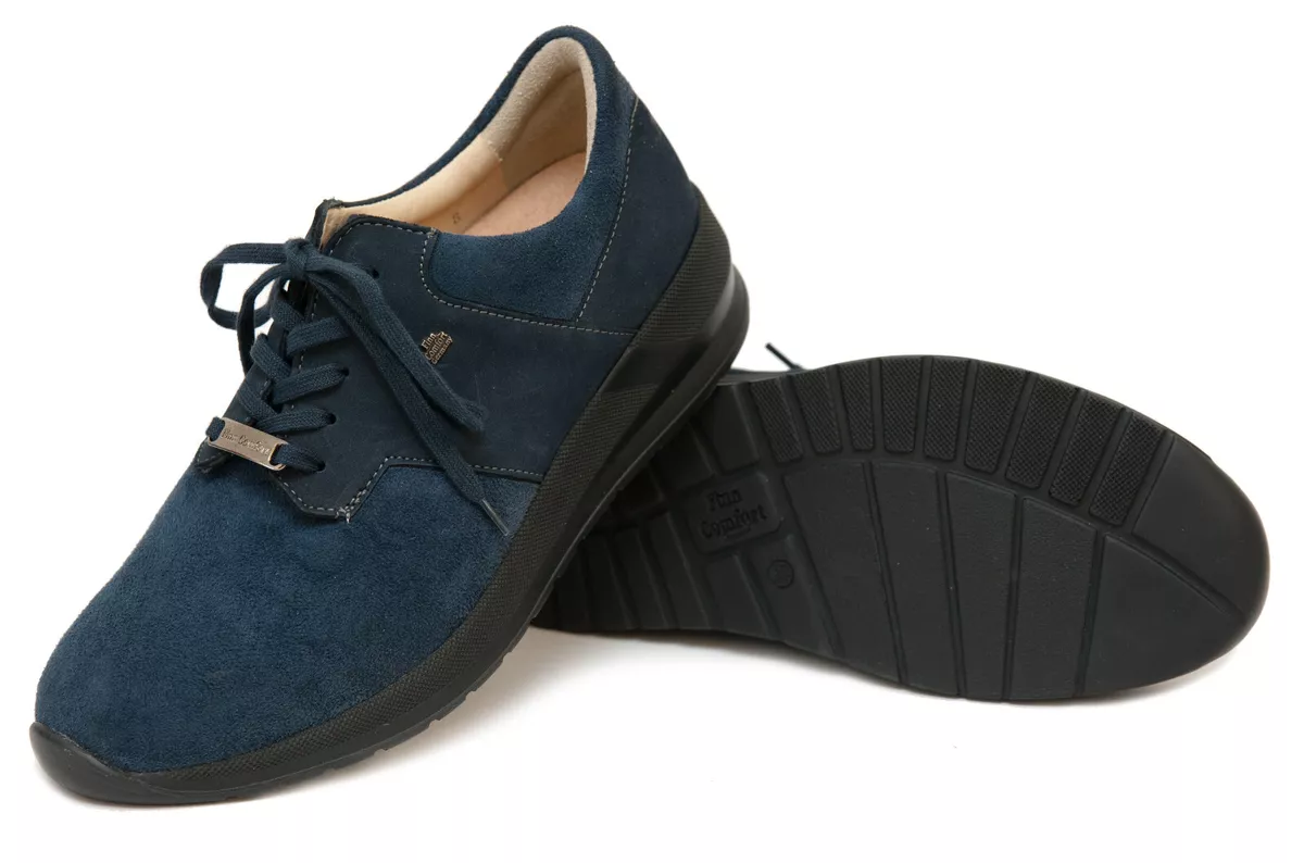 Finn Comfort Lace Up Shoes Caino Finn Stretch Marine blue UK 5.5 EU 39 NIB