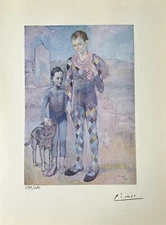 Pablo Picasso Original Signed Print Two Saltimbanques.
