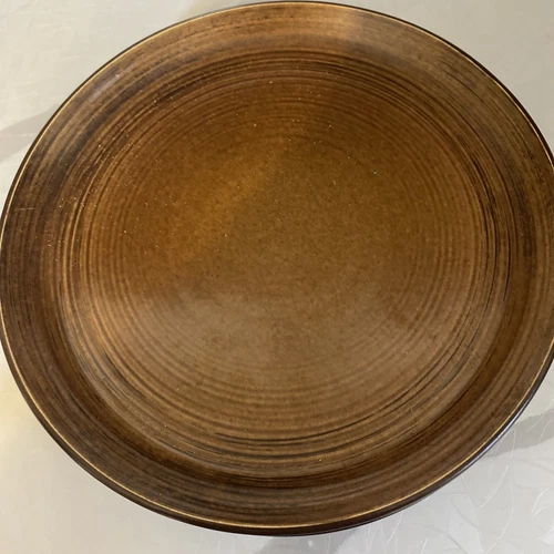 Stangl brown hanpainted plates Set Of 5 Measuring 10”.
