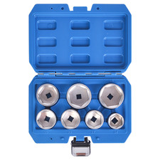 For Bmw Mercedes Vw 7pc Metric Oil Filter Cap Wrench Socket Tool Set 24mm - 38mm