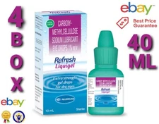 REFRESH LIQUIGEL USA OFFICIAL Lubricant Eye Gel 40ml 4 pack USA NEW 