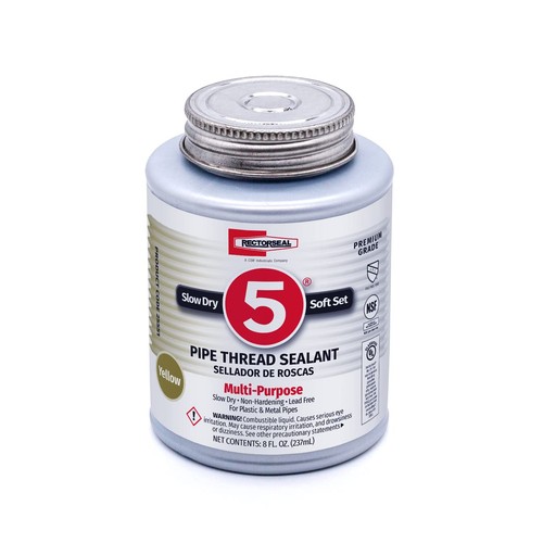 Pipe Thread Sealant No. 5 25551 Soft Setting Slow Drying 8 oz