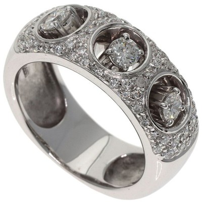 Damiani  Diamond Ring K18 White Gold  Ladies [Used]