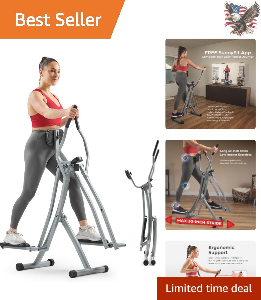 Air Walk 19 Inch Stride Length Elliptical Sunny Health Fitness