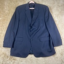 Polo University Ralph Lauren Navy Wool Cashmere 3 Button Blazer Sport Coat 48T