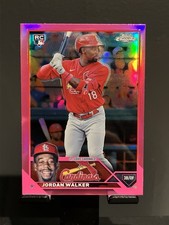 Jordan Walker 2023 Topps Chrome Pink Refractor RC #209 St. Louis Cardinals