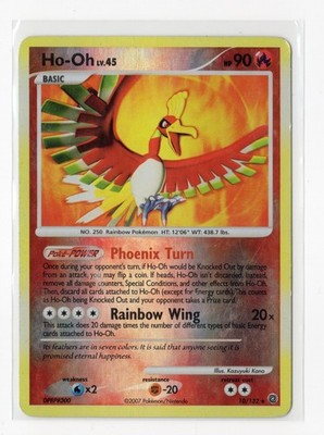 Pokemon Ho-Oh Reverse Holo Wonders 10/132 LP WOTC Vintage
