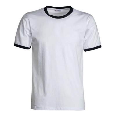 Herren T-Shirt Arbeit Kontrast Weiß Kurzarm - Payper - Kellneruniform
