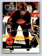 1991-92 Pro Set - Greg Adams #243 Vancouver Canucks Hockey Card