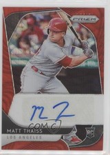 2020 Panini Prizm Rookie Auto Red Wave Prizm 5/75 Matt Thaiss #RA-MT Auto on6