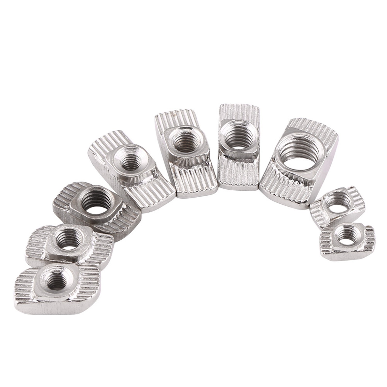 50pcs T Slot Hammer Head Nut Rust Resistant Fastener For Aluminum Profiles New