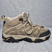 Merrell Moab Ventilator Mid Taupe Hiking Boots Shoes Women's J86592 | Size 10