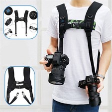 PULUZ Double Shoulder Harness Soft Pad Chest Strap Belt for DSLR Digital Cameras