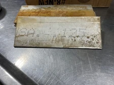 Stainless steel sheet metal scrap CUT OFFS 3/16 THICK 7 3/4 X 3 IN NEW